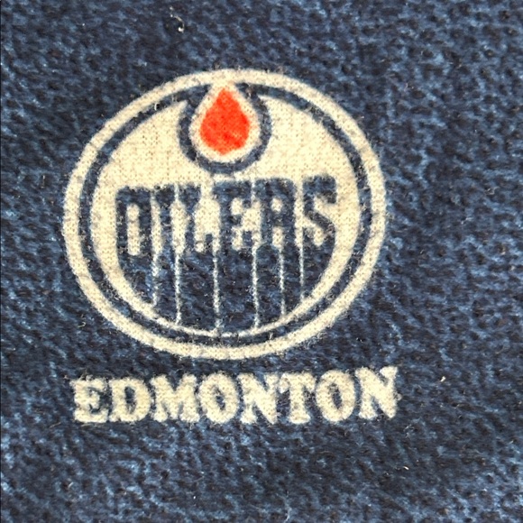 NHL Blue.Orange and White Edmonton Oilers Logo Pajama Pants- Size L (14 - 16) - Picture 4 of 7